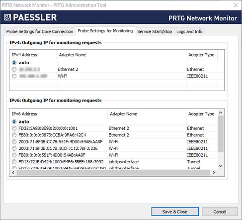 PRTG Administration Tool: Probe Settings for Monitoring PRTG Administration Tool: Probe Settings for Monitoring