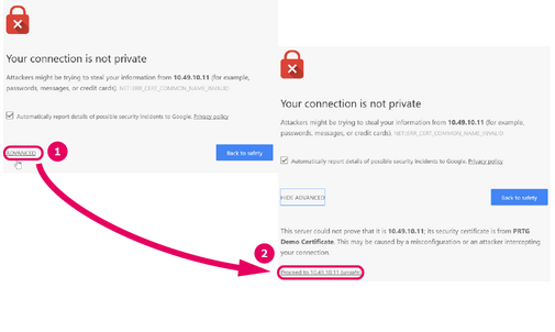 SSL Warning in Chrome&nbsp;