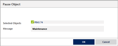 PRTG Pause Message Prompt PRTG Pause Message Prompt